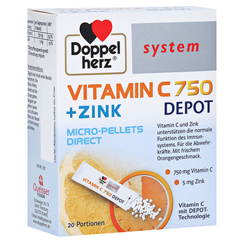 DOPPELHERZ Vitamin C 750 Depot system Pellets – PZN 15425426 – PZN 15425426