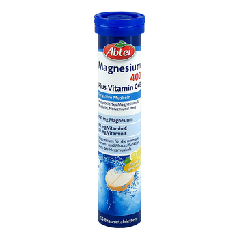 ABTEI Magnesium 400 Plus Vitamin C+E Brausetabl. – PZN 11596964 – PZN 11596964