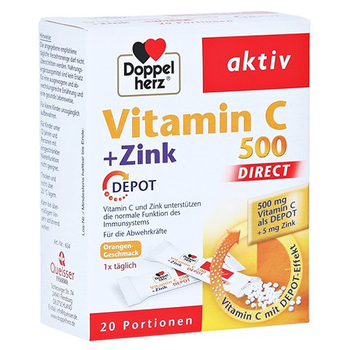 Doppelherz aktiv Vitamin C 500 Direkt + Zink Depot – PZN 11174312 – PZN 11174312