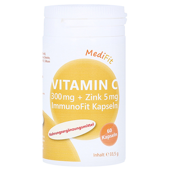 VITAMIN C 300 mg+Zink 5 mg ImmunoFit Kapseln – PZN 11668422 – PZN 11668422
