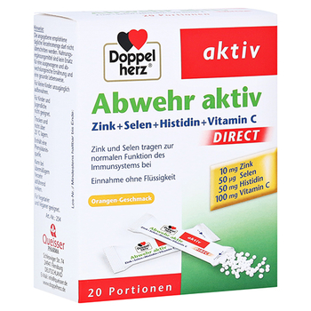 Doppelherz Abwehr Aktiv DIRECT Zink + Selen + Histidin + Vitamin C – PZN 6733258 – PZN 6733258