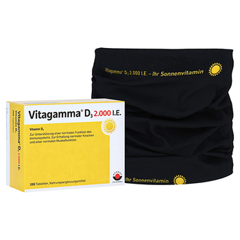 Vitagamma D3 2.000 I.E. Vitamin D3 NEM + gratis Loop-Schal Vitagamma – PZN 10796098 – PZN 10796098