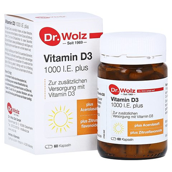 VITAMIN D3 1.000 I.E. plus Dr.Wolz Kapseln – PZN 6562124 – PZN 6562124