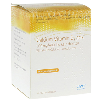 Calcium Vitamin D3 acis 500mg/400 I.E. – PZN 11011219 – PZN 11011219