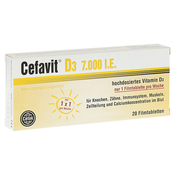 CEFAVIT D3 7.000 I.E. Filmtabletten – PZN 12347737 – PZN 12347737