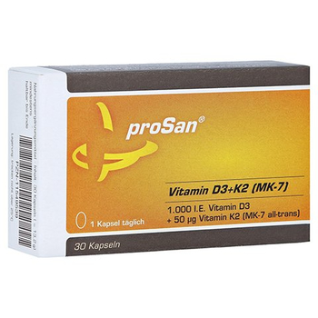 PROSAN Vitamin D3+K2 MK-7 Kapseln – PZN 11549539 – PZN 11549539