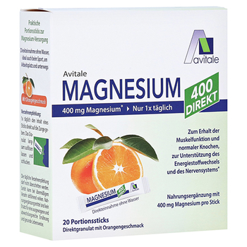 MAGNESIUM 400 direkt Orange Portionssticks – PZN 15529887 – PZN 15529887