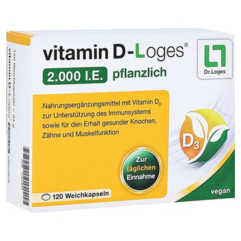 VITAMIN D-LOGES 2.000 I.E. pflanzlich Weichkapseln – PZN 17525899 – PZN 17525899