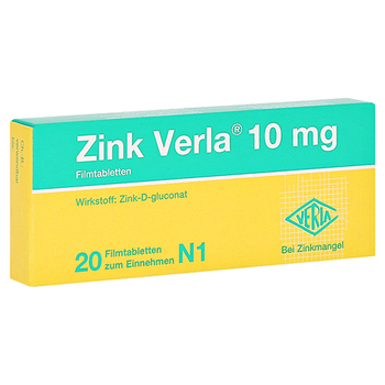 Zink Verla 10mg – PZN 8912172 – PZN 8912172