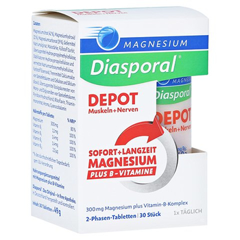 Magnesium Diasporal Depot Muskel und Nerven Tabletten – PZN 14323511 – PZN 14323511