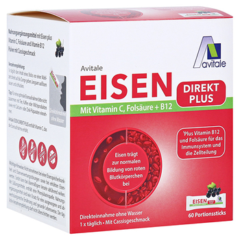 EISEN DIREKT plus Vitamin C+Folsäure+B12 Pulver – PZN 17307702 – PZN 17307702
